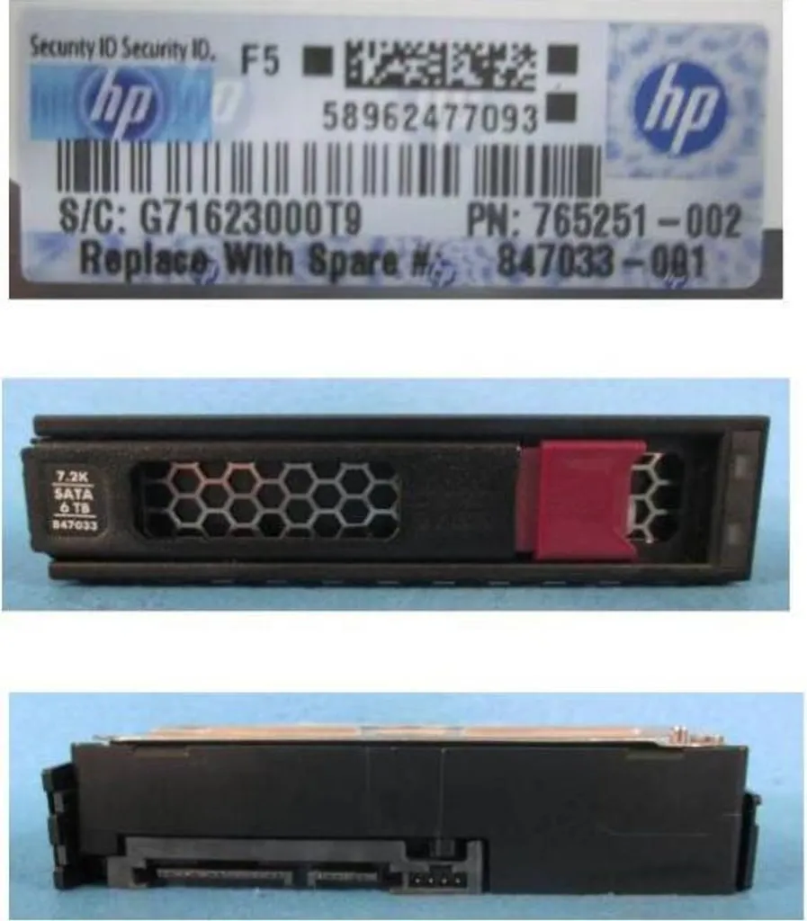 HDD HPE 6TB 7200 RPM - Capacité Massive et Fiabilité 24/7 Professionnel