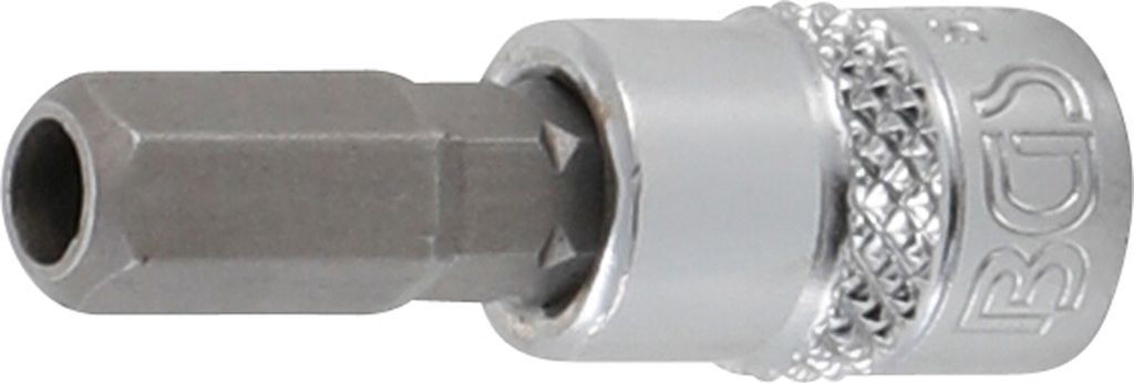 BGS 5156-7 Bit-Einsatz, Antrieb Innenvierkant 6,3 mm (1/4"), Innensechskant mit Bohrung 7 mm