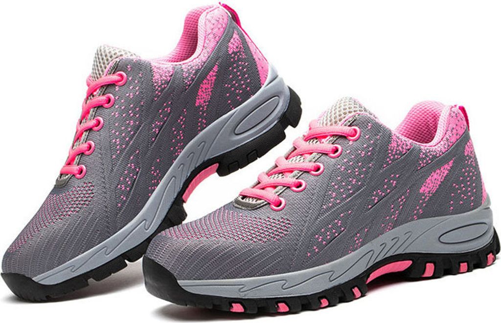 Herren- und Damen-Sicherheitsschuhe, Arbeitsschuhe, leicht, sportlich, atmungsaktiv, Schutzschuhe, Stahlkappen, Sportschuhe, rutschfeste Sport-Sich...