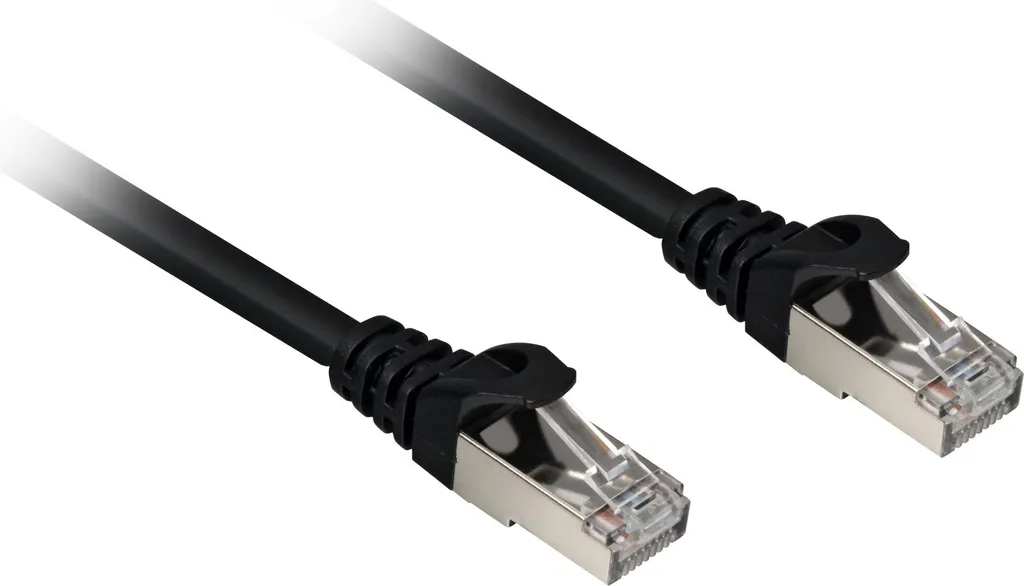 Cavo LAN Sharkoon Cat.6a S/FTP 2m LSZH Nero - Affidabilità Professionale