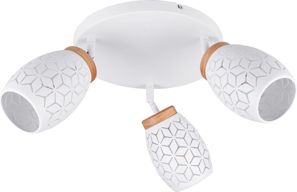 Reality Leuchten Deckenleuchte BIDAR DH 58x27 cm weiß Deckenlampe