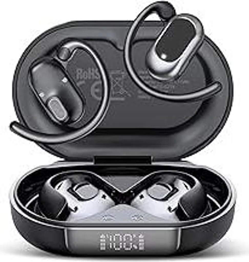 Cuffie Sportive Bluetooth 5.4: Gancio Regolabile e IP7 Impermeabile