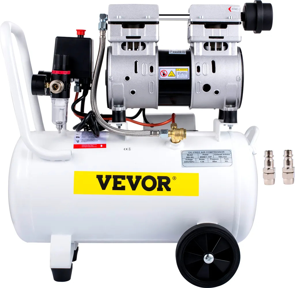 Compresseur d'air pour atelier de vélo et pneus 30L sans entretien