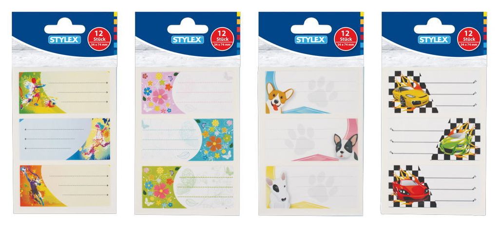 STYLEX Buch-Etiketten - 34 x 74 mm - selbstklebend - Motiv Produktbild 