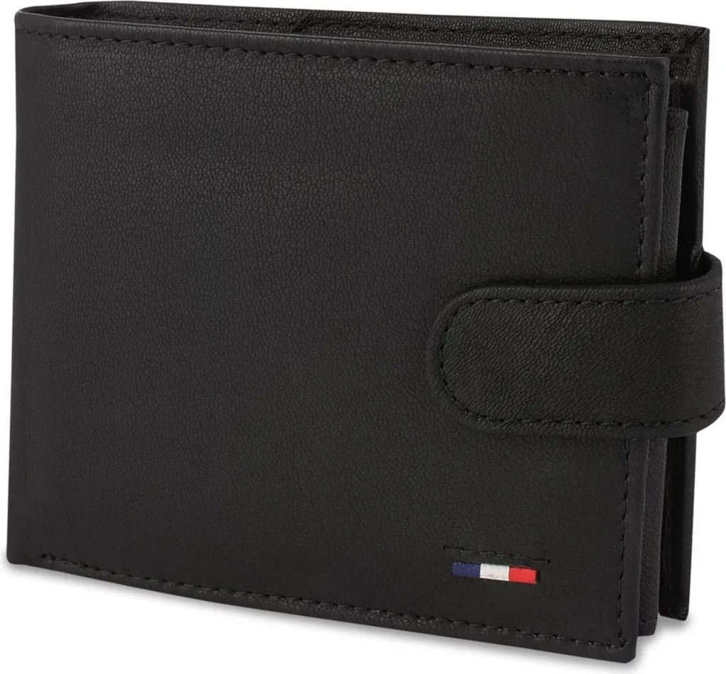 Portefeuille Homme Cuir Noir Beltimore D43 - Idéal Quotidien/Voyage