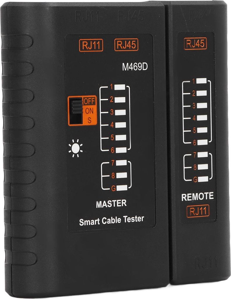 Netzwerkkabel -Tester, RJ45 RJ11 LAN -Telefonleitungsfinder, Kabel -Tracker Zum Testen von Ethernet -Jumper oder Telefonleitungen
