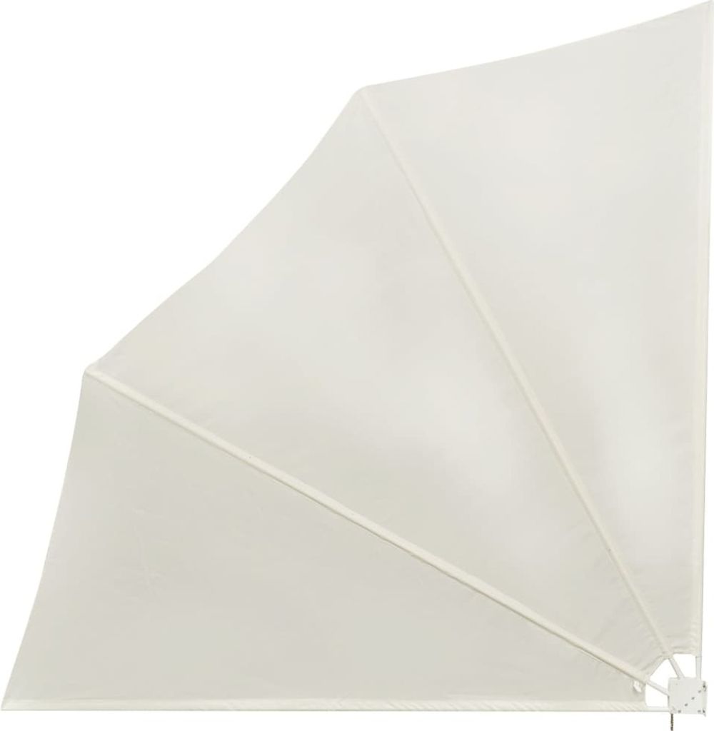 (Design 2026) Faltbarer Balkonfächer Creme 140×140cm - HOMMIE 747036 - Sonnenschirme