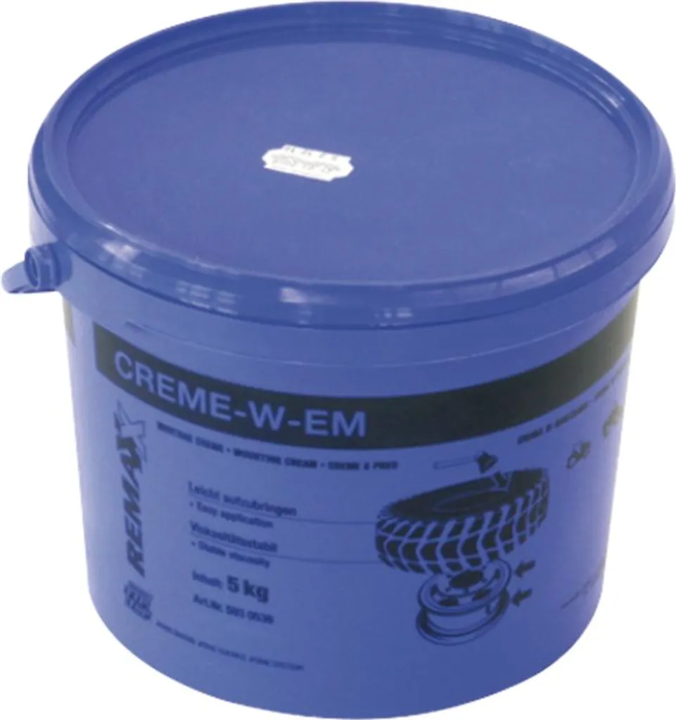 Pâte de montage pneus W-EM REMA 5 kg - Haute glisse et protection jante