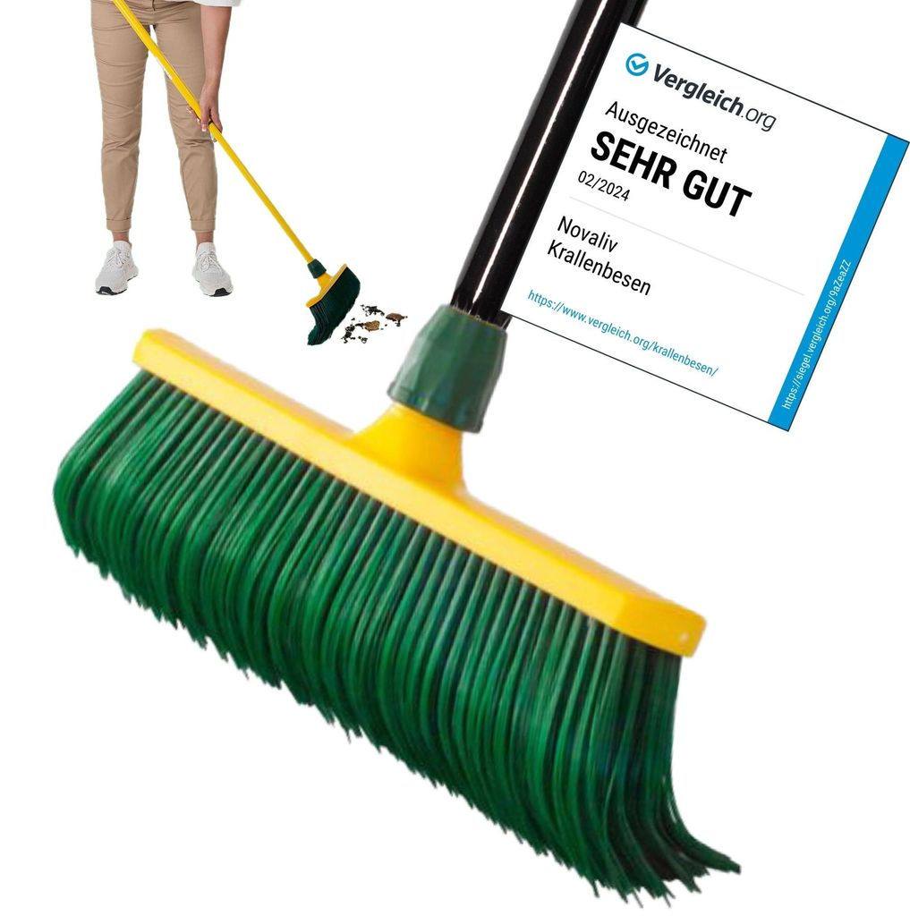 Novaliv prémiová metla s násadou 40 cm, špeciálna metla so Obrázok produktu 
