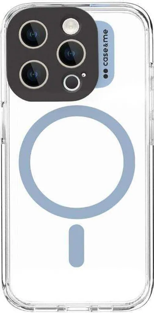 Custodia SBS Case & Me per iPhone 15 Pro Blu - Trasparente MagSafe