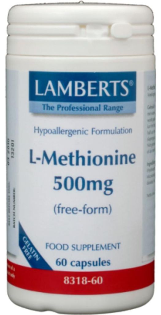 Lamberts L-Methionin 500 mg (60 vegetarische Kapseln) Produktbild 
