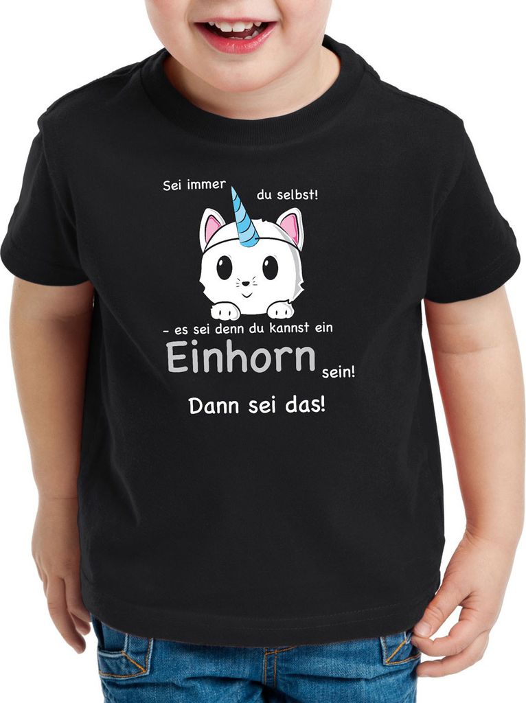style3 Sei immer du selbst! Einhorn Kinder T-Shirt Unicorn