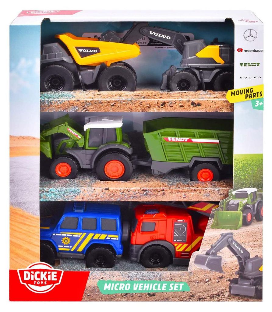 SIMBA Dickie City Set mit 6 Fahrzeugen 374-2016 Produktbild 