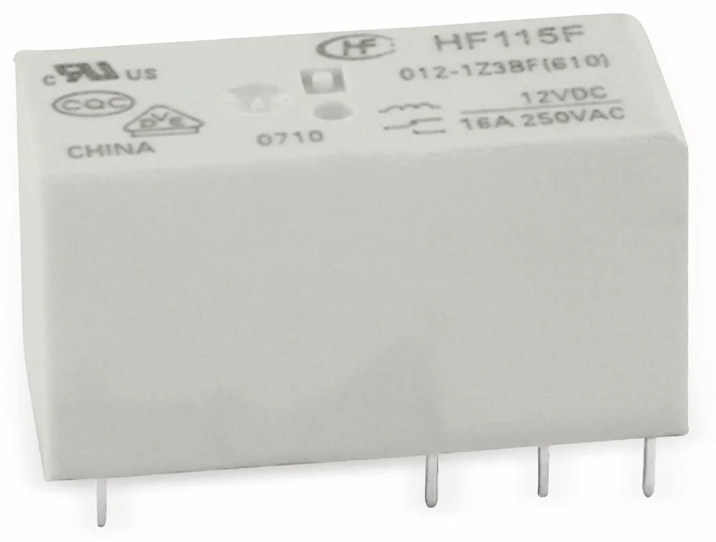 Relais miniature 12V HF115F/012-1H3B pour montage PCB électronique