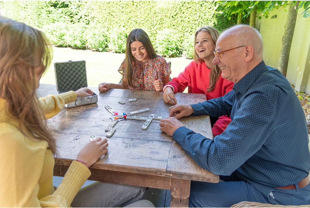 Mexican Train Domino Alu - Box 100 Stück Produktbild 8