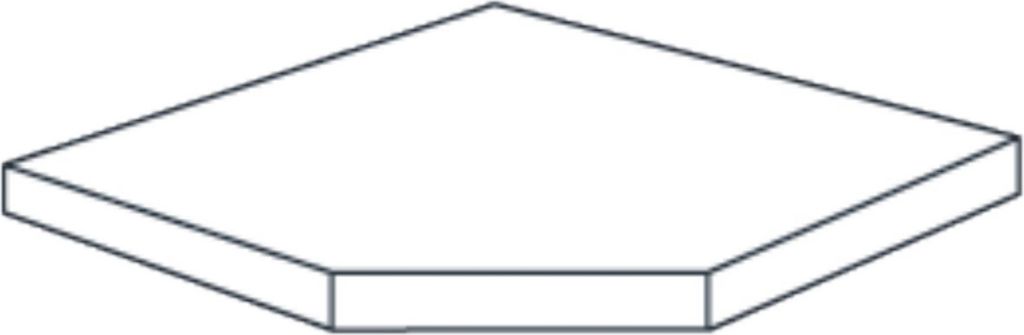 Eckboden für Büro-Regal Progress 2000 BxT 75x50cm lichtgrau