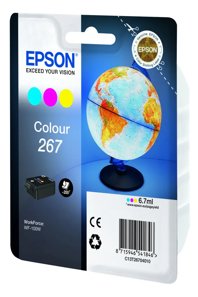 Cartouche Epson 267 Couleur C13T26704020 Haute Fidélité avec Tags RF AM