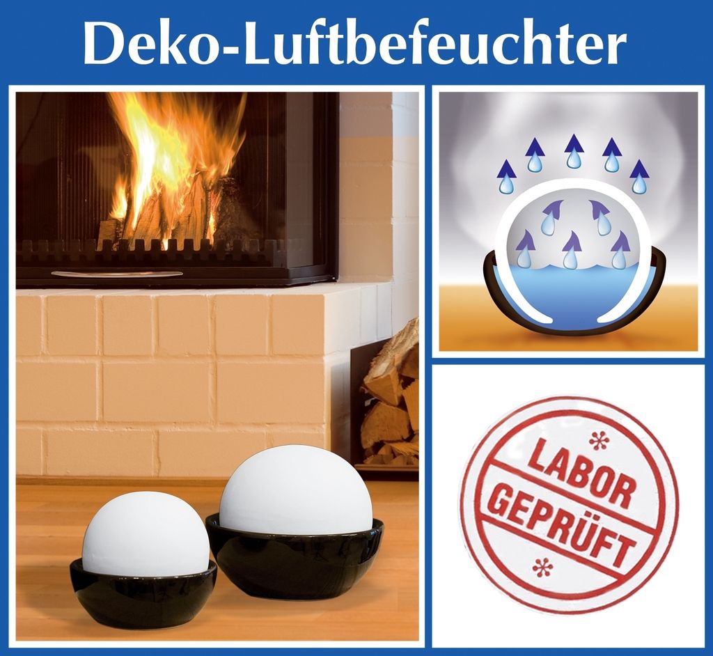 WENKO 2er Luft Raum Befeuchter 50ml 200ml Humidifier Raum Produktbild 