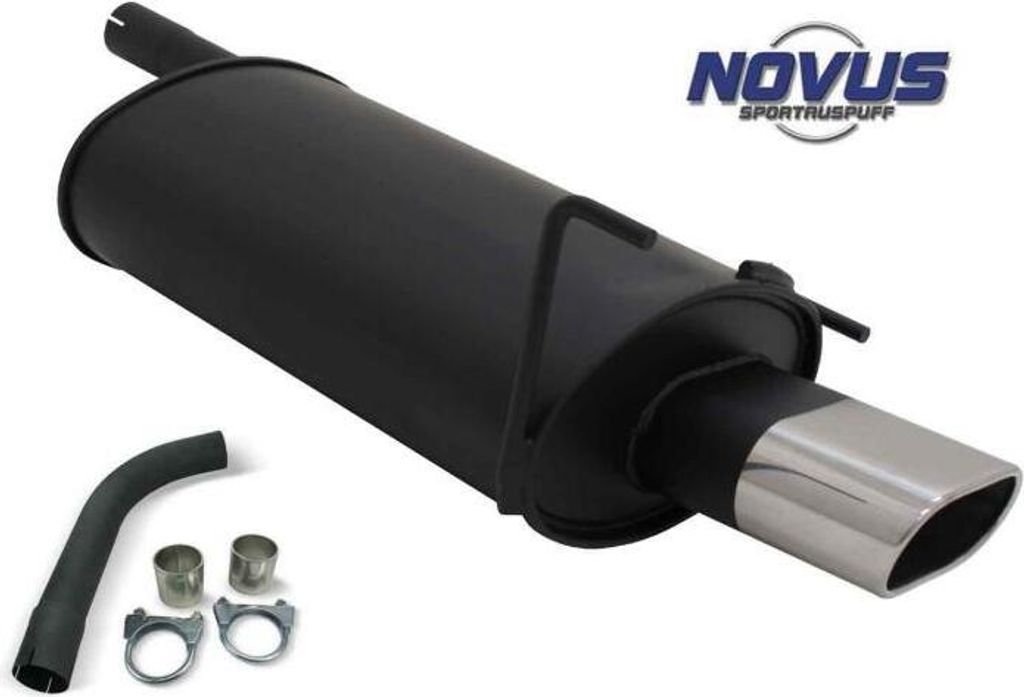 Novus Sportauspuff für Mercedes C-Klasse W202 / W208 135x75mm mit ABE