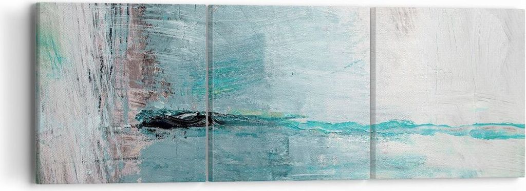 Bild auf Leinwand - Leinwandbild - Abstraktion modern - 90x30cm - Wand Bild - Wanddeko - Wandbilder - Leinwanddruck - Bilder - Kunstdruck - Wanddek...