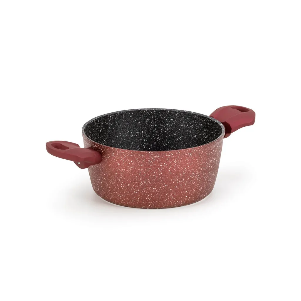 Kasserolle Lava Stone Grape 20cm: Pentola Antiaderente Induzione Professionale - 1