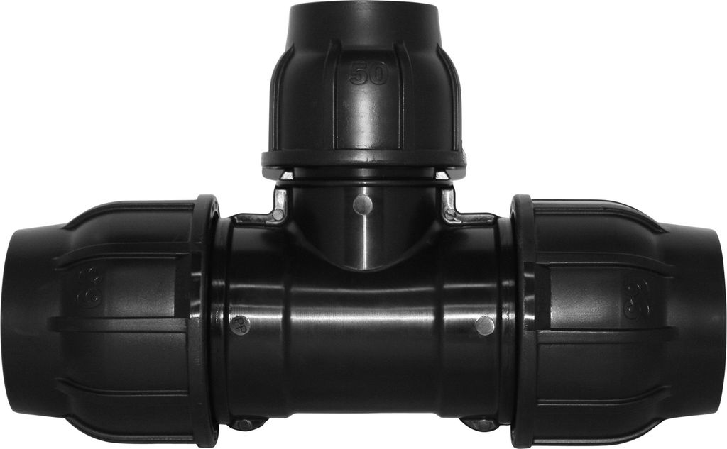 Gebo-Plast Klemmverbinder T-Stück reduziert Ø 50 x 40 x 50 mm - DN 40x32
