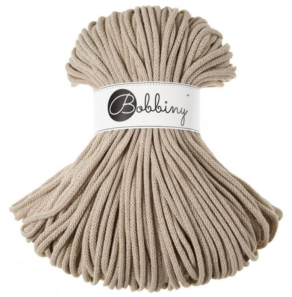 Premium Beige Baumwolle Kordels 5mm 100m Produktbild 