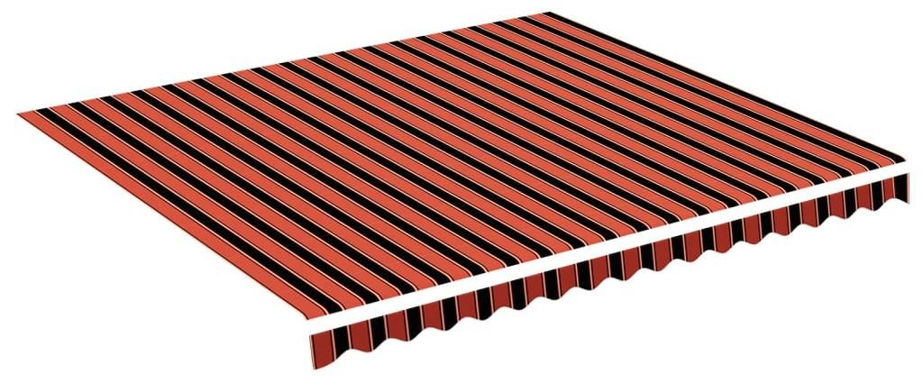 vidaXL Ersatzstoff für Markise Orange und Braun 380x345 cm Produktbild 