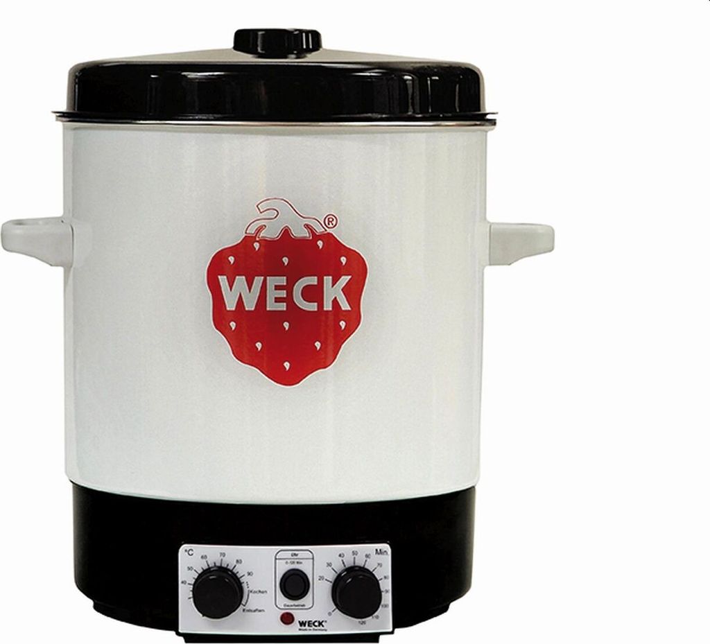 WECK Einkochautomat 29 l Ø35cm weiß emailliert mit Uhr Produktbild 9