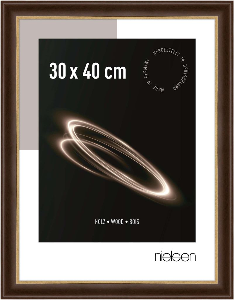 nielsen Holz Bilderrahmen Derby, 30x40 cm, Palisander Produktbild 