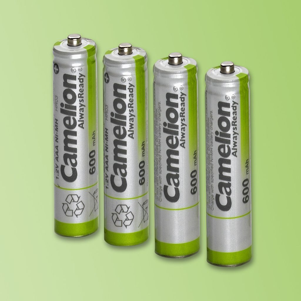Camelion 4 X Camelion AAA Micro Batterie Rechargeable 600mAh Nimh 4 en Blister 1,2V 