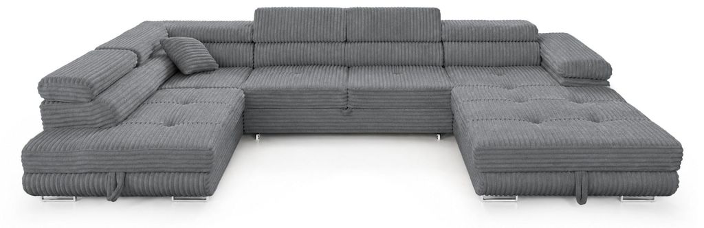 Wohnlandschaft Cordo U-Form XXL 345 cm Schlaffunktion 2 Produktbild 