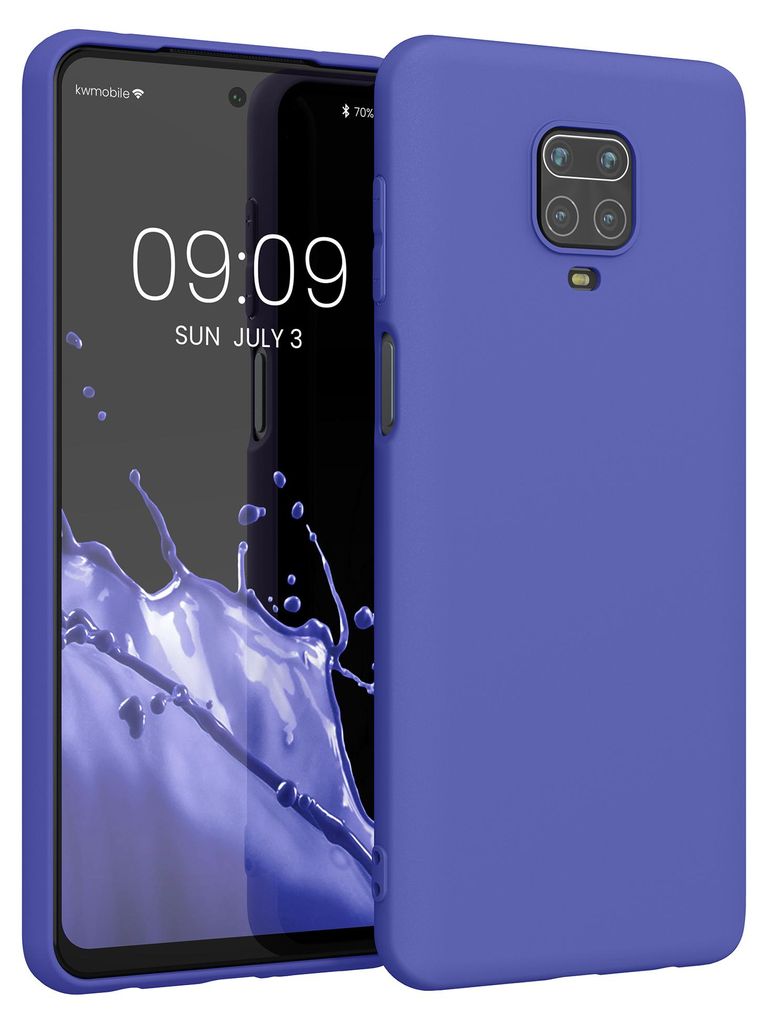 kwmobile Handyhülle für Xiaomi Redmi Note 9S / 9 Pro / 9 Pro Max Hülle - TPU Case - Kabelloses Laden - Schutzhülle Cover in Blauviolett
