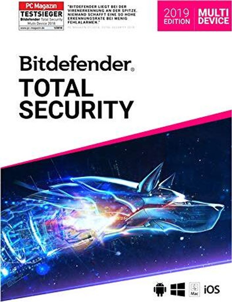 Bitdefender 2020 Total Security | 3 PC | 1 Jahr | Download-Version