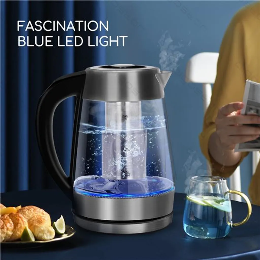 Bouilloire Théière Électrique Aigostar Verre Idéale Thé et Infusions