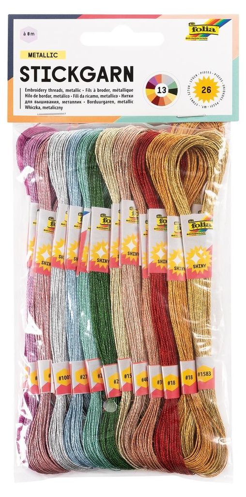 folia 23994 folia fil à broder "Metallic", 26 docks de 8 m, Image du produit 