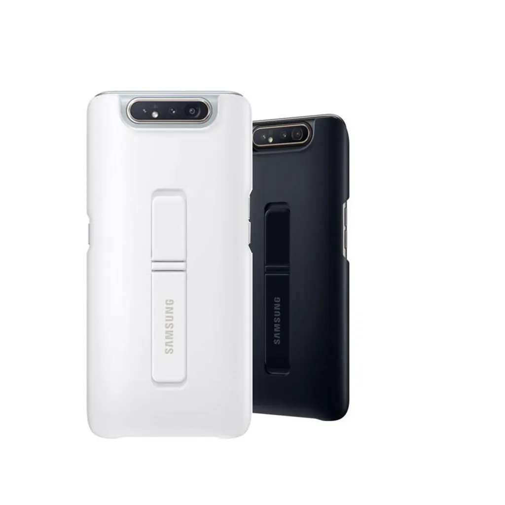 SAMSUNG EF-PA805CW Coque Arrière avec Stand pour Galaxy A80 Blanc - 11