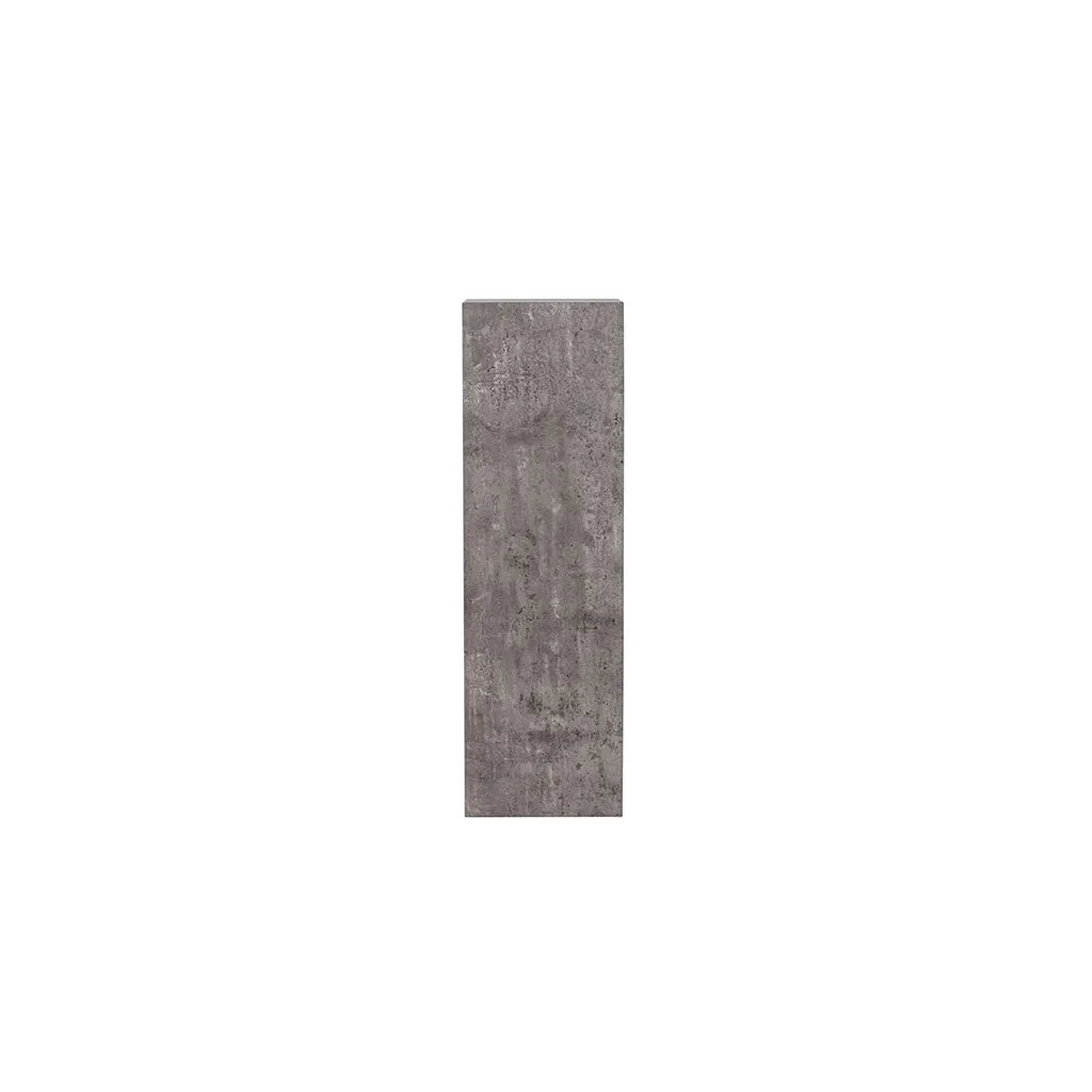 Table d'Angle Grise RamsvikH en Métal et Bois - Pied Central Robuste