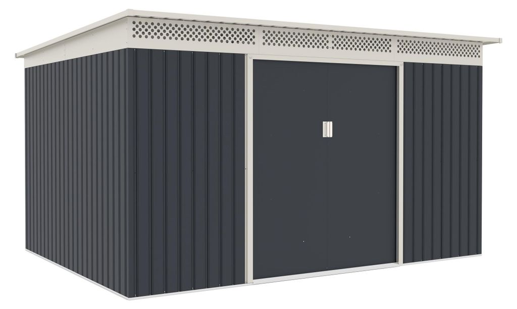 G21 Gartenhaus G21 GRAH 915 - 340 x 269 cm, anthrazit Produktbild 