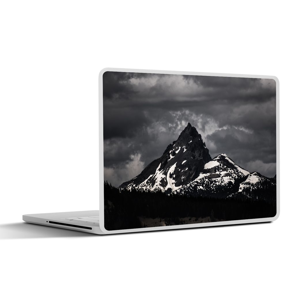 MuchoWow Laptop Aufkleber Sticker Cover Berg - Schnee - USA 40x30 cm - Laptop Dekoration - Selbstklebend