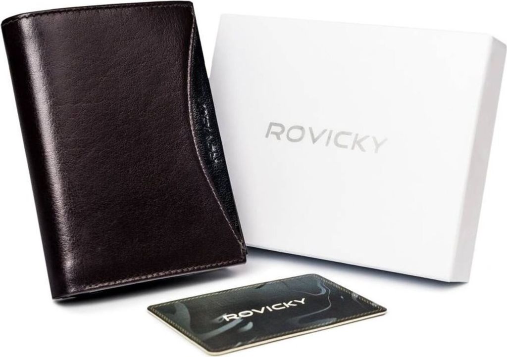 Rovicky Brieftasche für Männer Ki dunkelbraun Universal