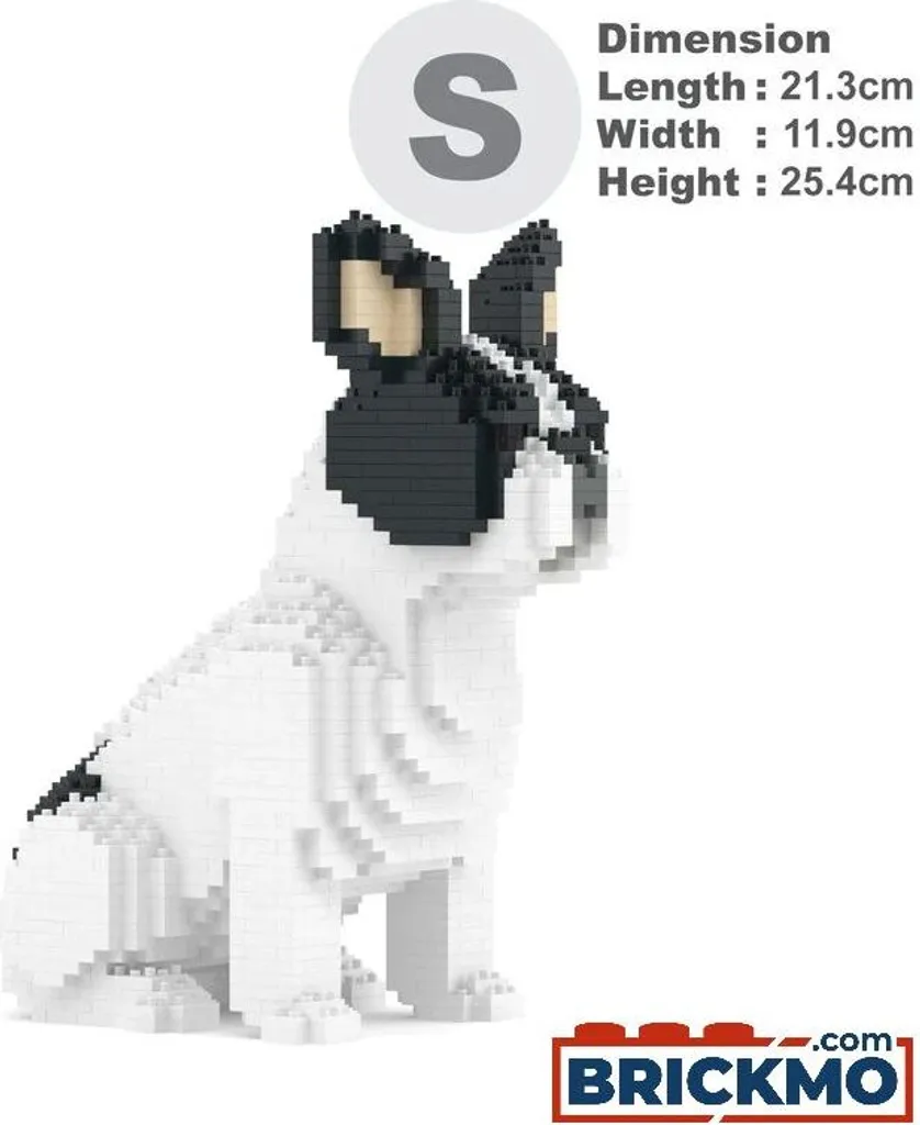 Sculpture Bouledogue Français en Briques JEKCA ST19FB04-M04B Kit DIY