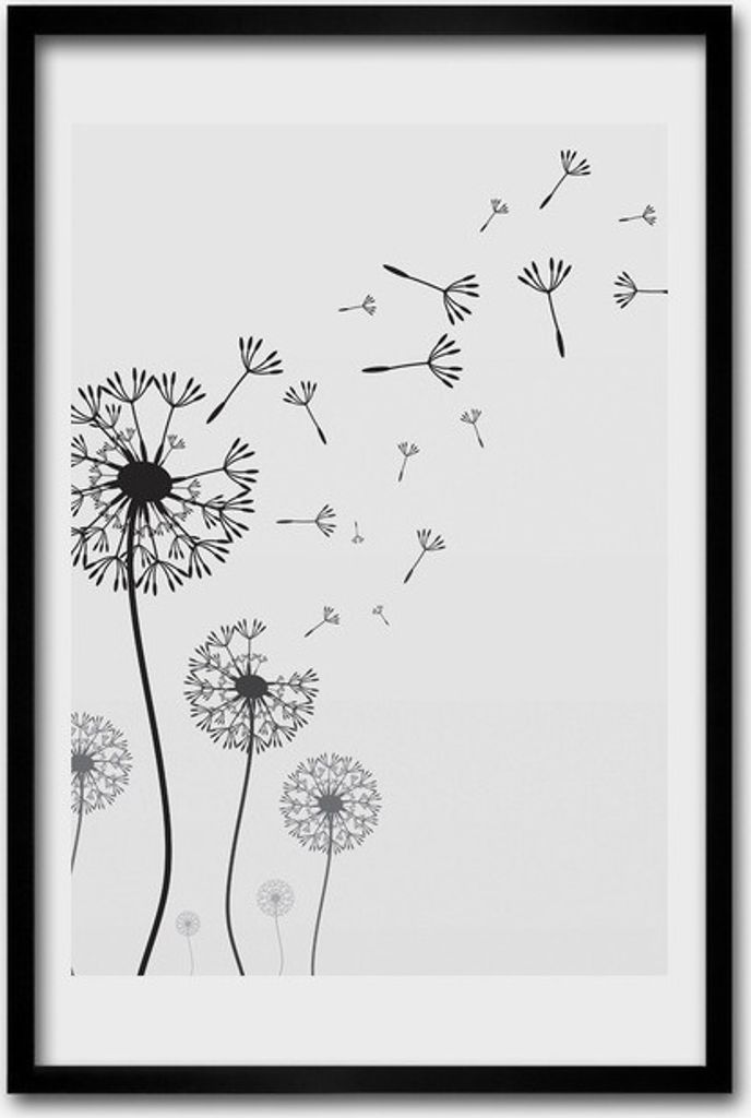 Gerahmtes Bild für Wand Gebläse Grafik 40x60