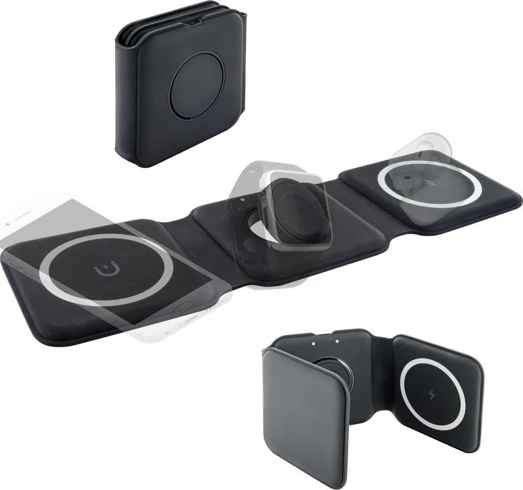 QI-Ladestation klappbar für 3 Geräte