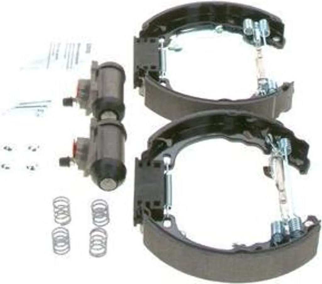 Jeu de mâchoires de frein Bosch pour révision Fiat 500 et Panda 1.2 1.3