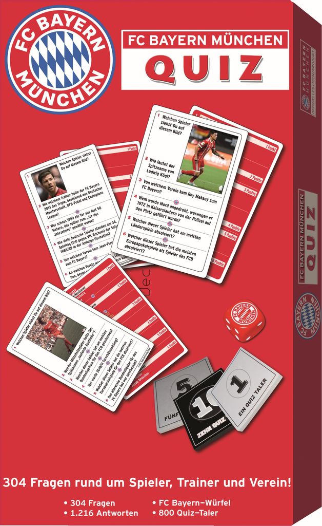 Teepe Verlag 22596924 - Bayern München Quiz Wissensspiel Produktbild 
