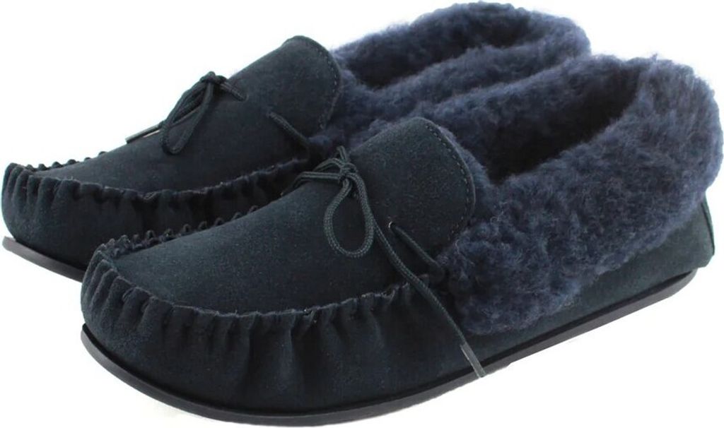 Eastern Counties Leather - Damen Mokassins "Willow", Wildleder EL444 (36 EU) (Marineblau)