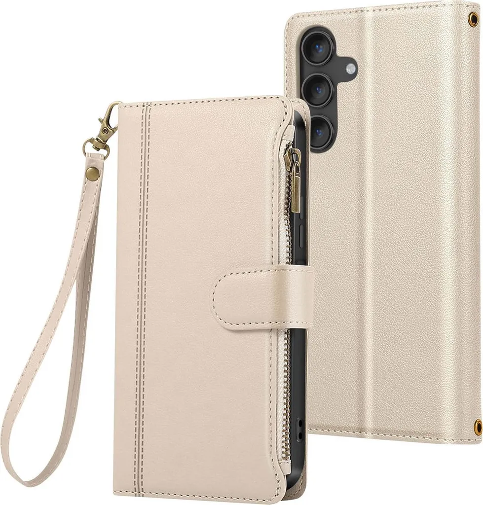 Custodia Professionale Avizar Galaxy S24 S25 con Portafoglio Zip