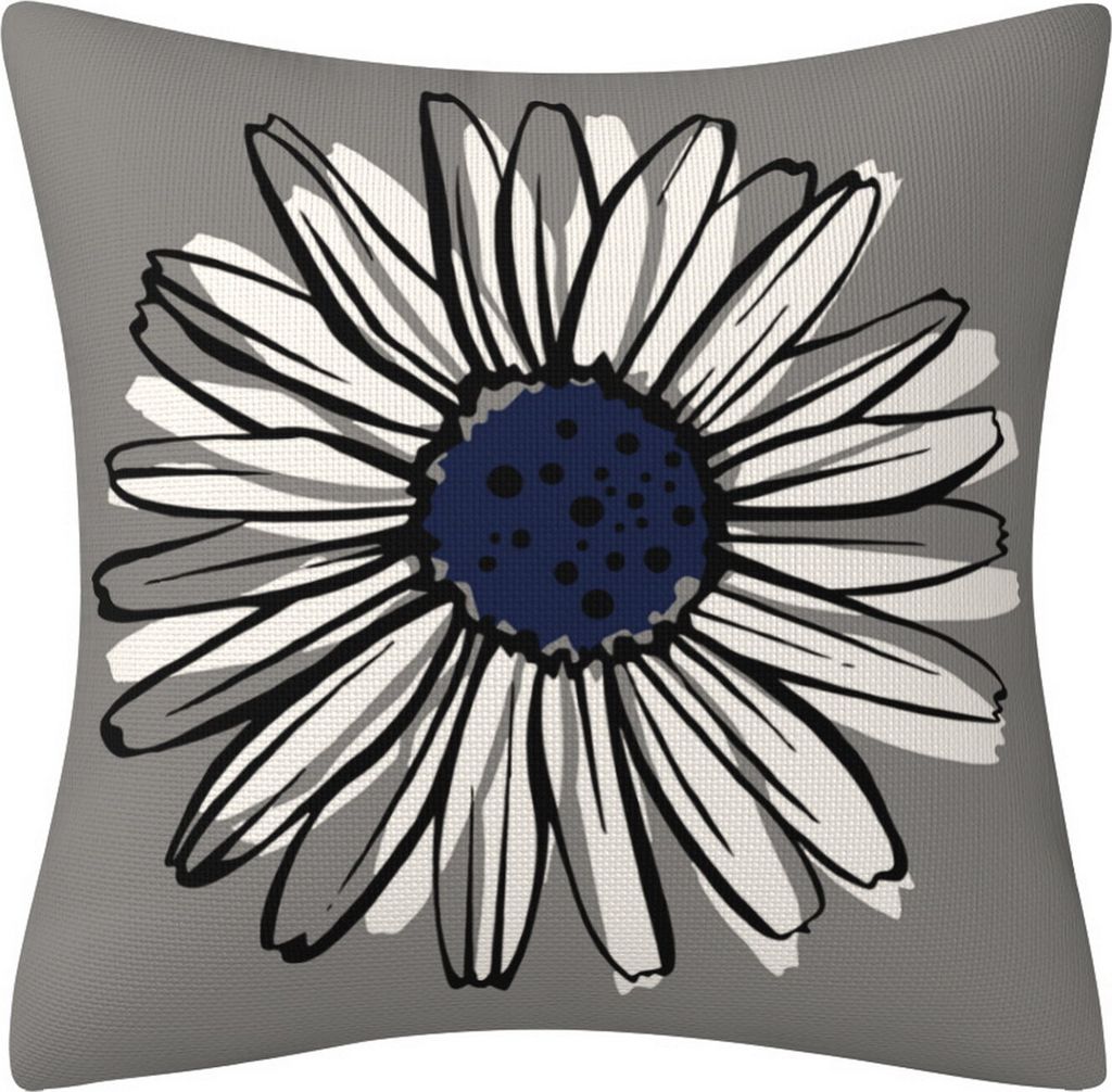 45x45CM Moderne Quadratische Kissenbezüge Blumenmuster Kissenbezug Versteckter Reißverschluss Sofakissenbezug Home Schlafzimmer Bettwäsche Dekor...