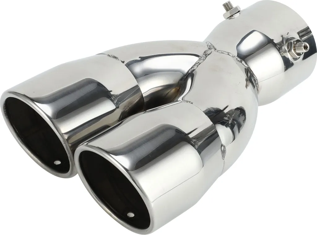 Embout Échappement 3 Pouces Inox : Finition Double Sortie Anti-Corrosion